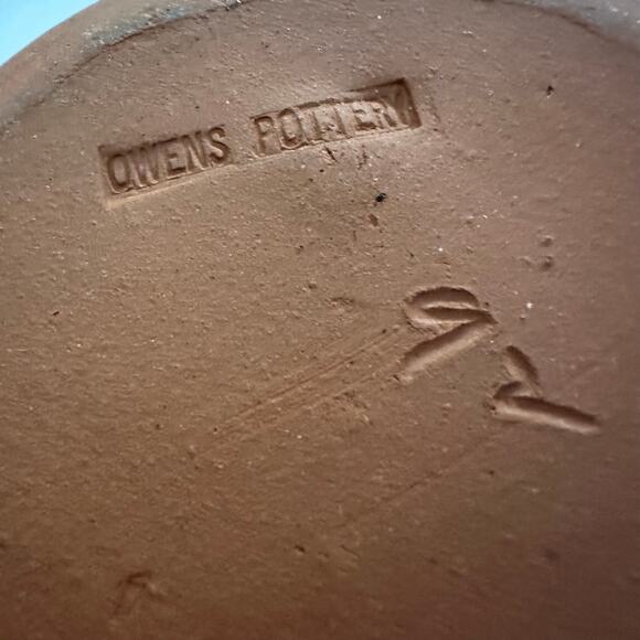 Nancy Owens Salt Glazed Pottery Seagrove Bowls dish SET Williamsburg blue floral - Picture 2 of 16